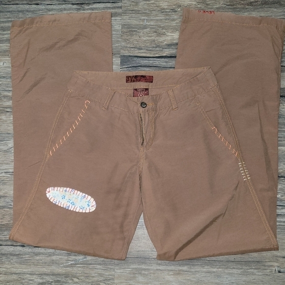 MISS Me Pants with Patches and Stiching Size Small - Picture 1 of 8